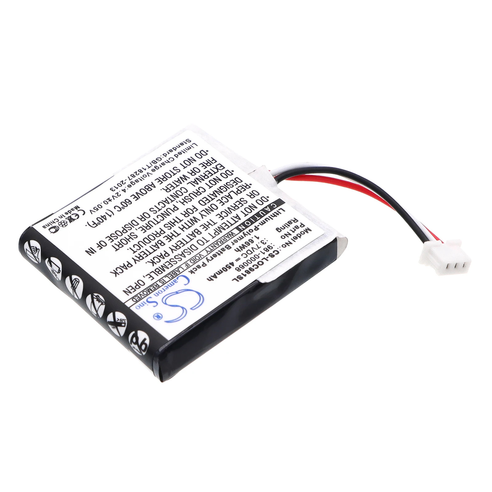 Wireless Headset Battery 450mAh for Logitech ClearChat PC,981-000068,981-000069,981-000070,981-000104,981000084,LOG981000068