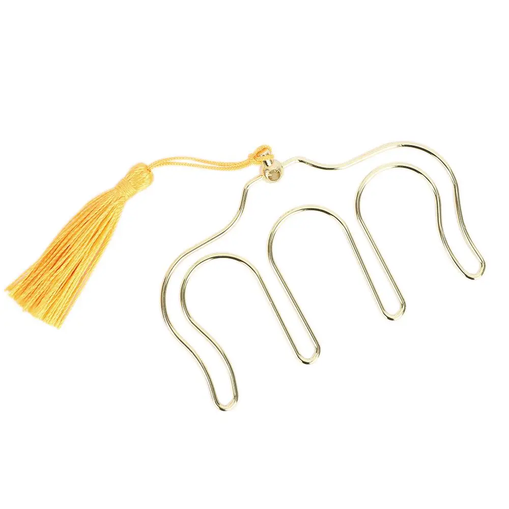 Creative Piano Book 5 Colors Paper Clips with Tassel Music Book Clip Bookmark