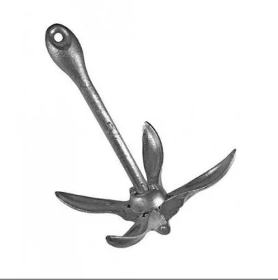 carbon steel  inflatable boat galvanized folding anchor