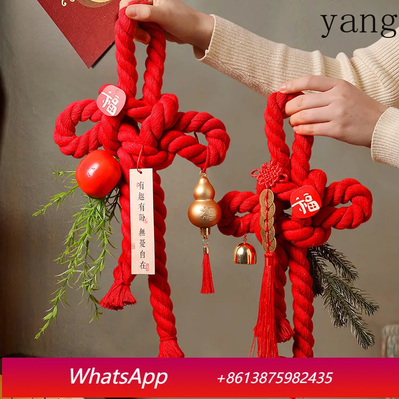 Yjq housewarming Chinese knot New Year decoration new house living room swastika knot Spring Festival atmosphere pendant