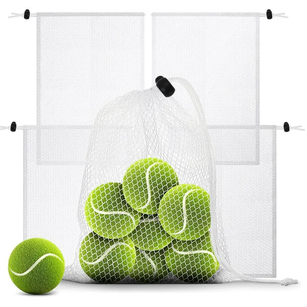 Travel Nylon Home Storage Bag Stuff Sack Mesh Drawstring Bag ถุงซักผ้า