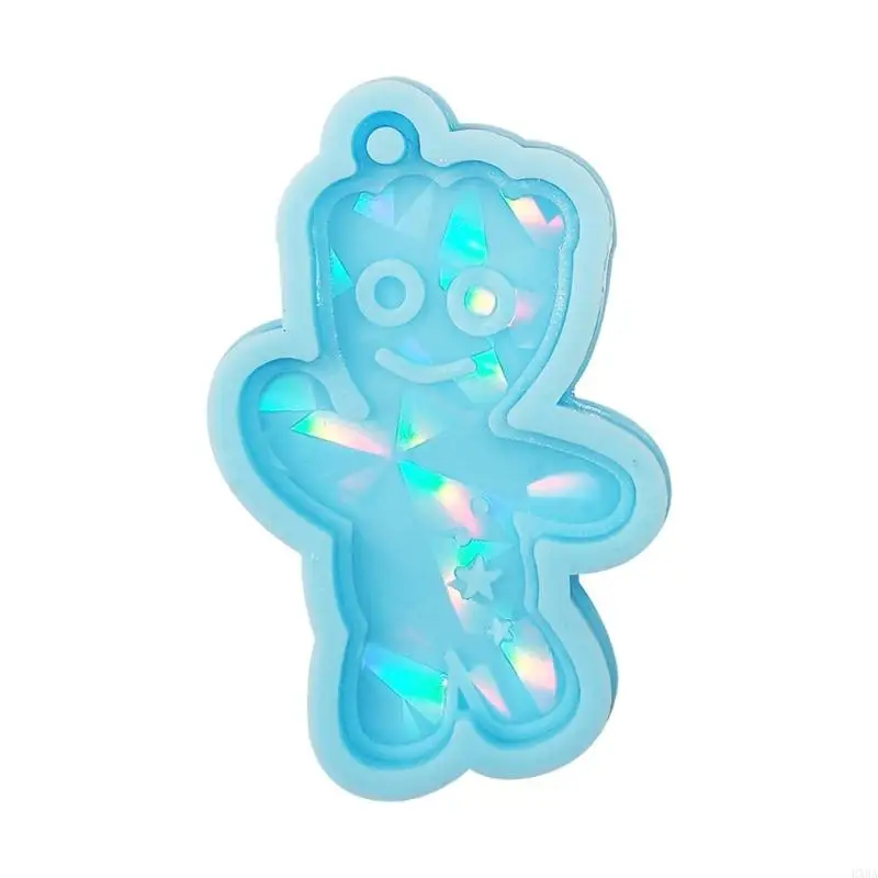 

HXBA Cartoon Resin Mold Doll-Silicone Mold Rainbow Light Effect Keychain Pendant Molds for Epoxy Casting Crafts