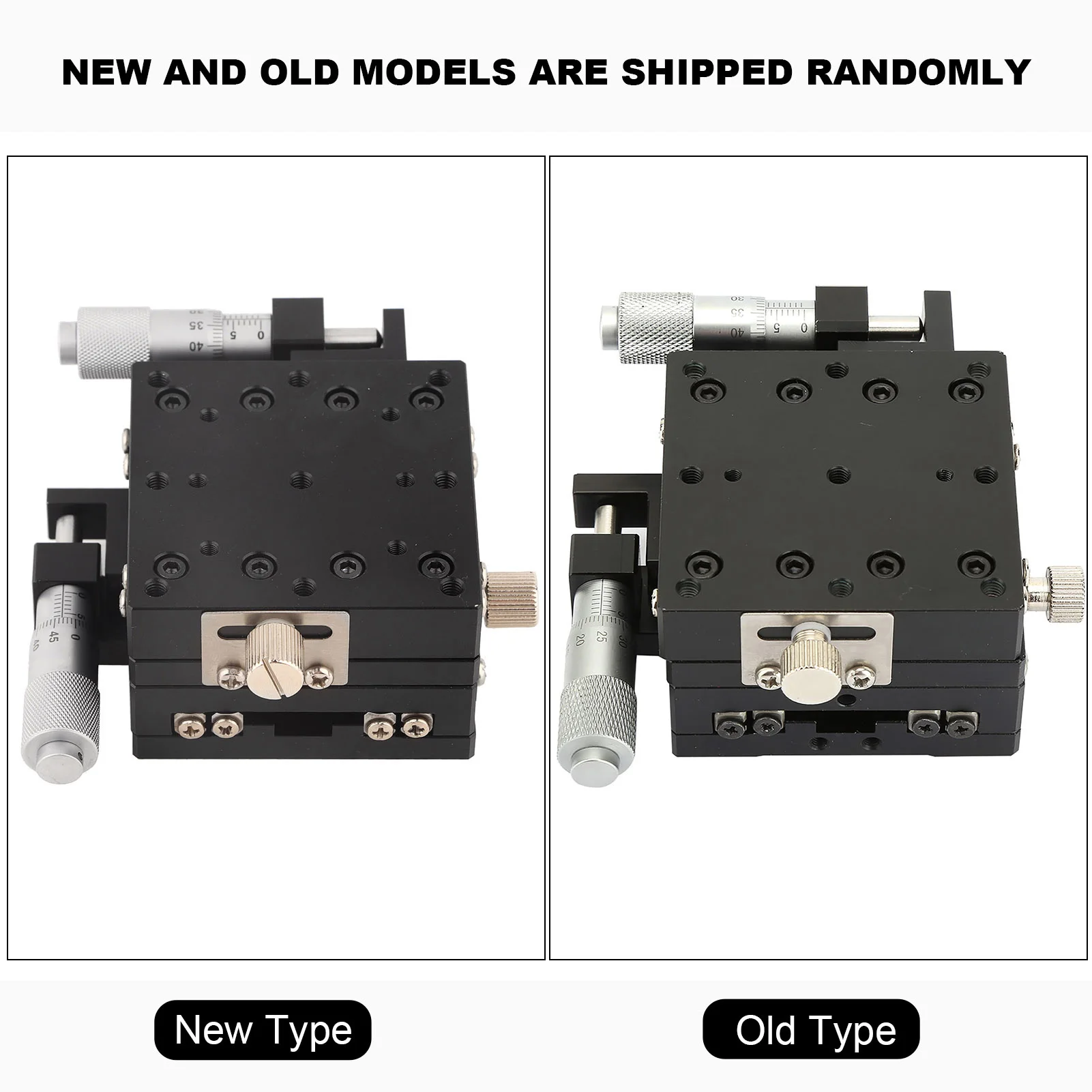 Manual Linear Stages SEMY60AS Micrometer Manual Slide Table Trimming   Roller Linear Stage 60*60*40mm Sliding Table