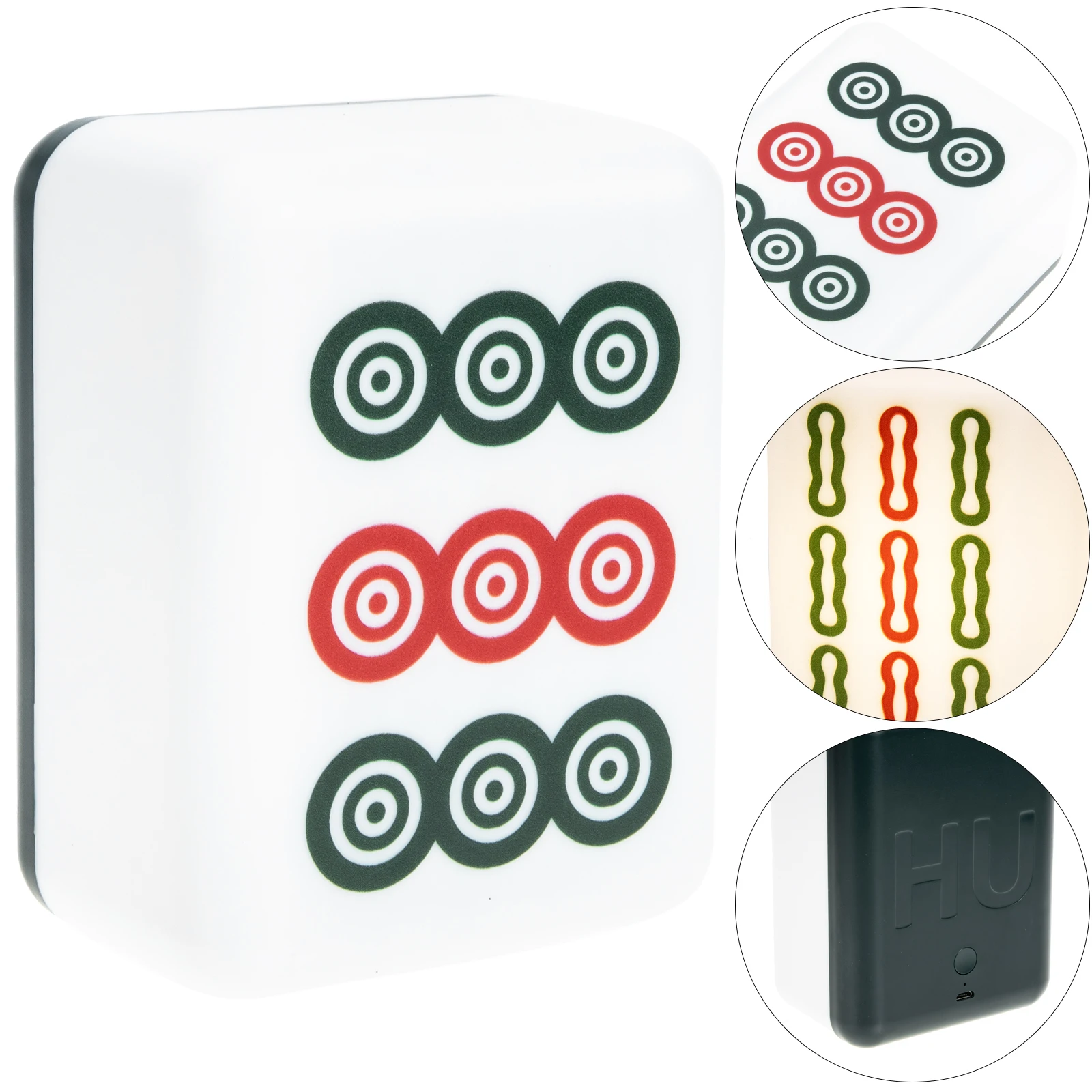

Mahjong LED Night Light Small Size Portable Eye Protection Lamp Table Desktop Decorative Baby Room Lighting Plastic Material