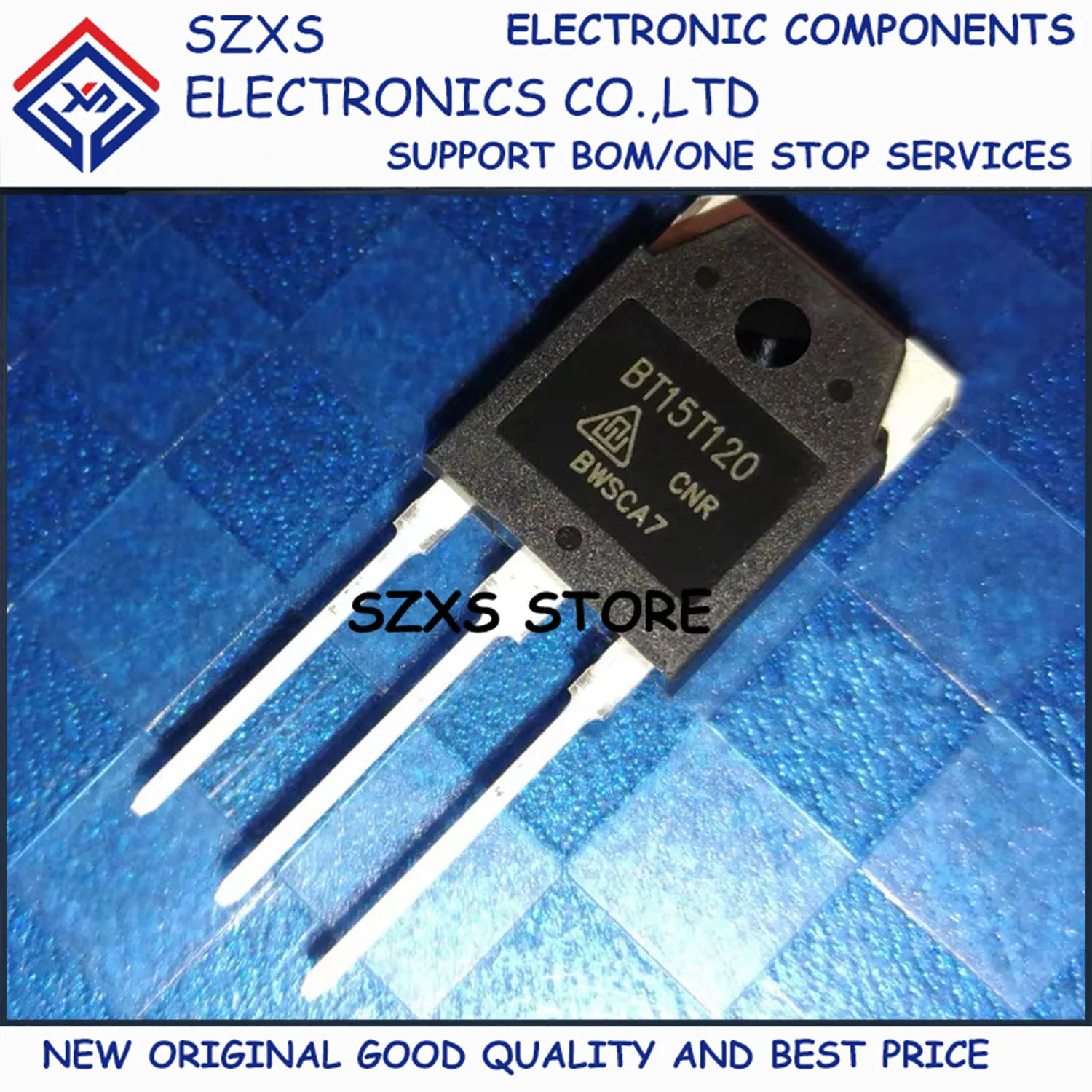 

New Original 5Pcs BT15T120 BT15T120CNR TO-3P 15A 1200V IGBT Transistor In Stock Electronic Components Good Quality
