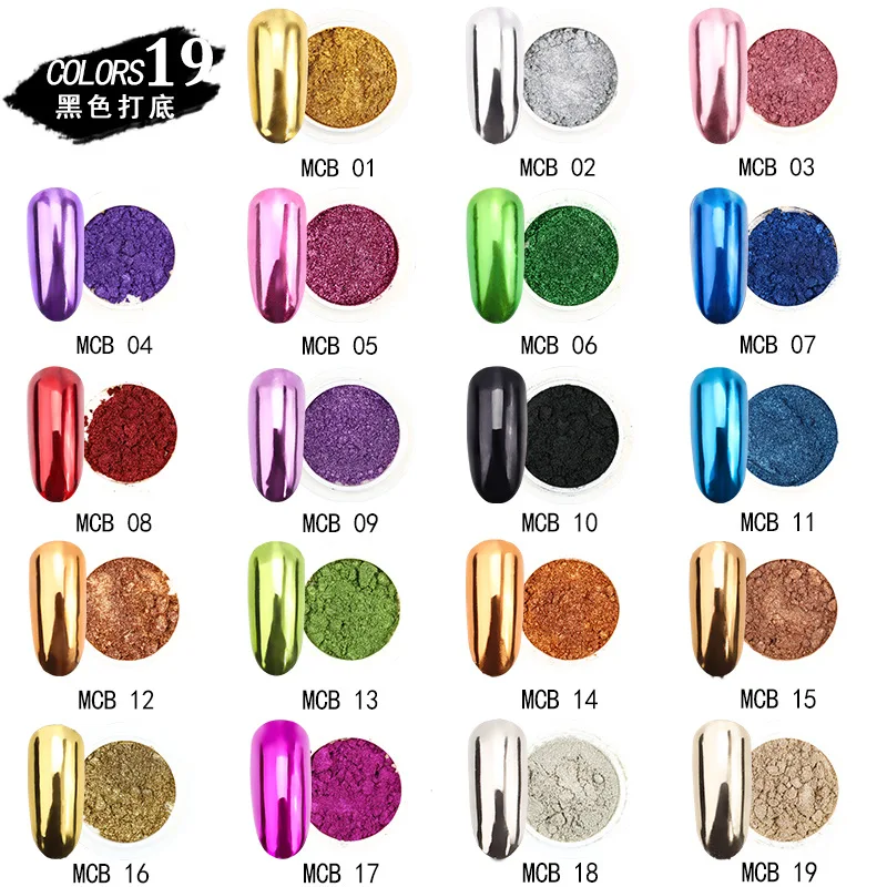 2 SCATOLE/Set Rosso Verde Cromo Specchio Glitter Per Unghie Polvere Sparkly Shimmer Effetto Metallico Pigmento di Natale UV/Led Gel Polish Sfregamento Polvere