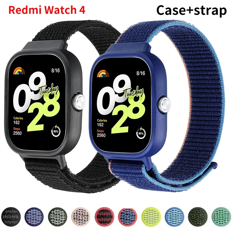 

Breathable Strap for Xiaomi Redmi Watch 4 Nylon Loop Replaceable Wristband Smart Watch Belt for Redmi Watch 4 Sports Watchband