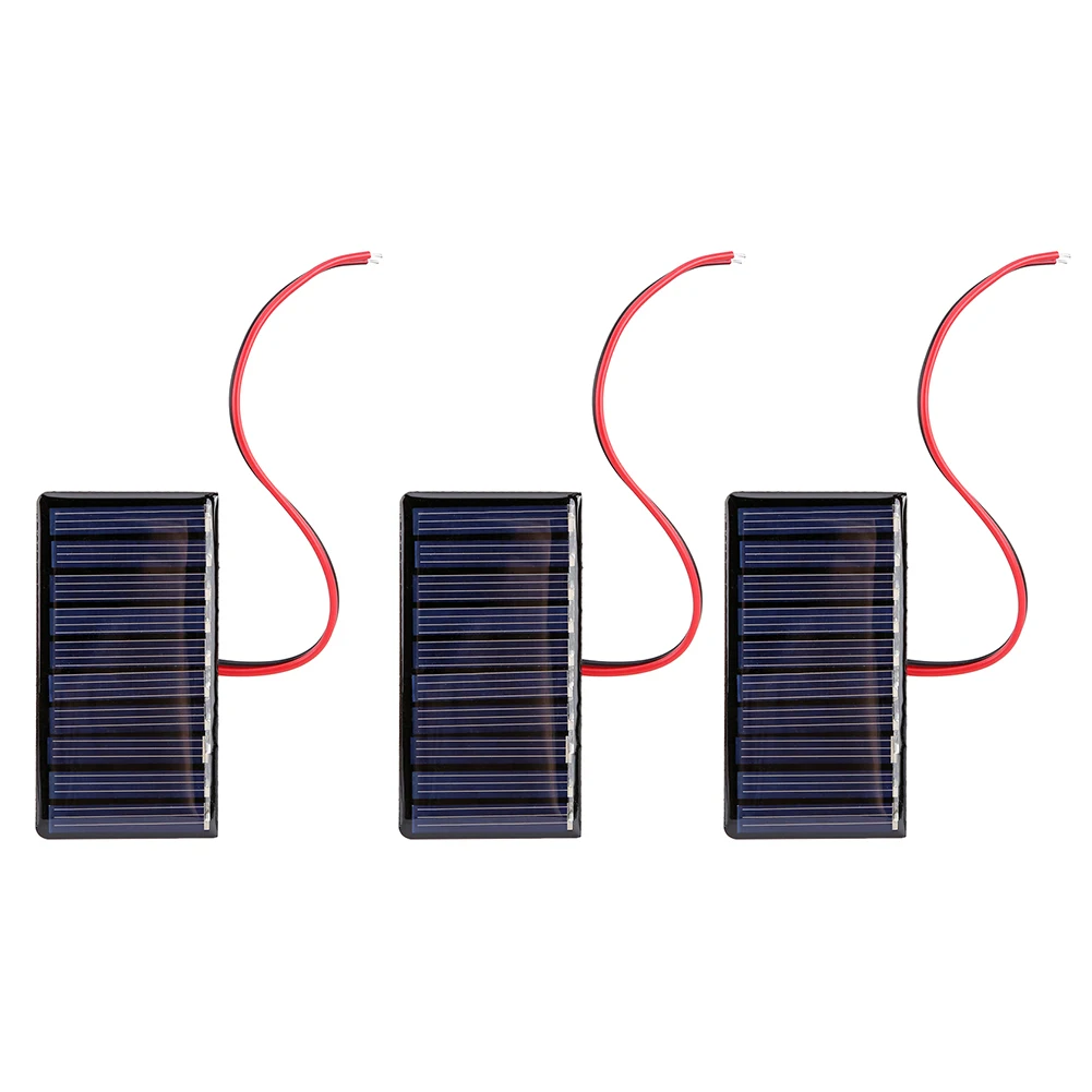 Solar Cells Outdoor Camping Hiking Solar Car Charger 0.3W 5V Polysilicon Epoxy Panel Module Lights Battery Power Charger - Image 2