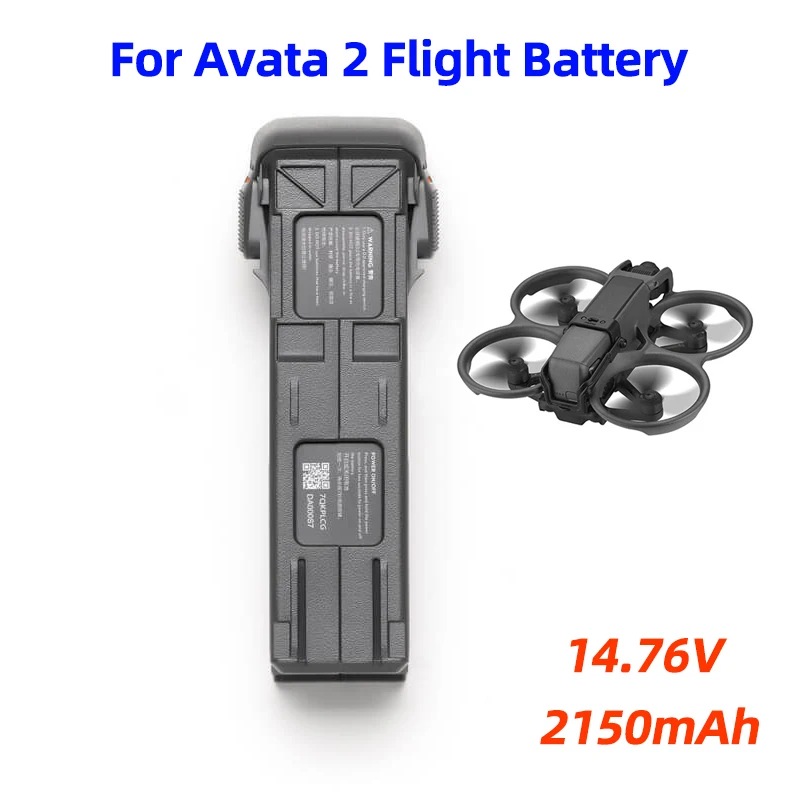 

For Avata 2 Intelligent Flight Battery DJI Avata 2 FPV Drone Quadcopter 2150mAh 14.76V Avata 2 Battery 23 Minutes Flight Time