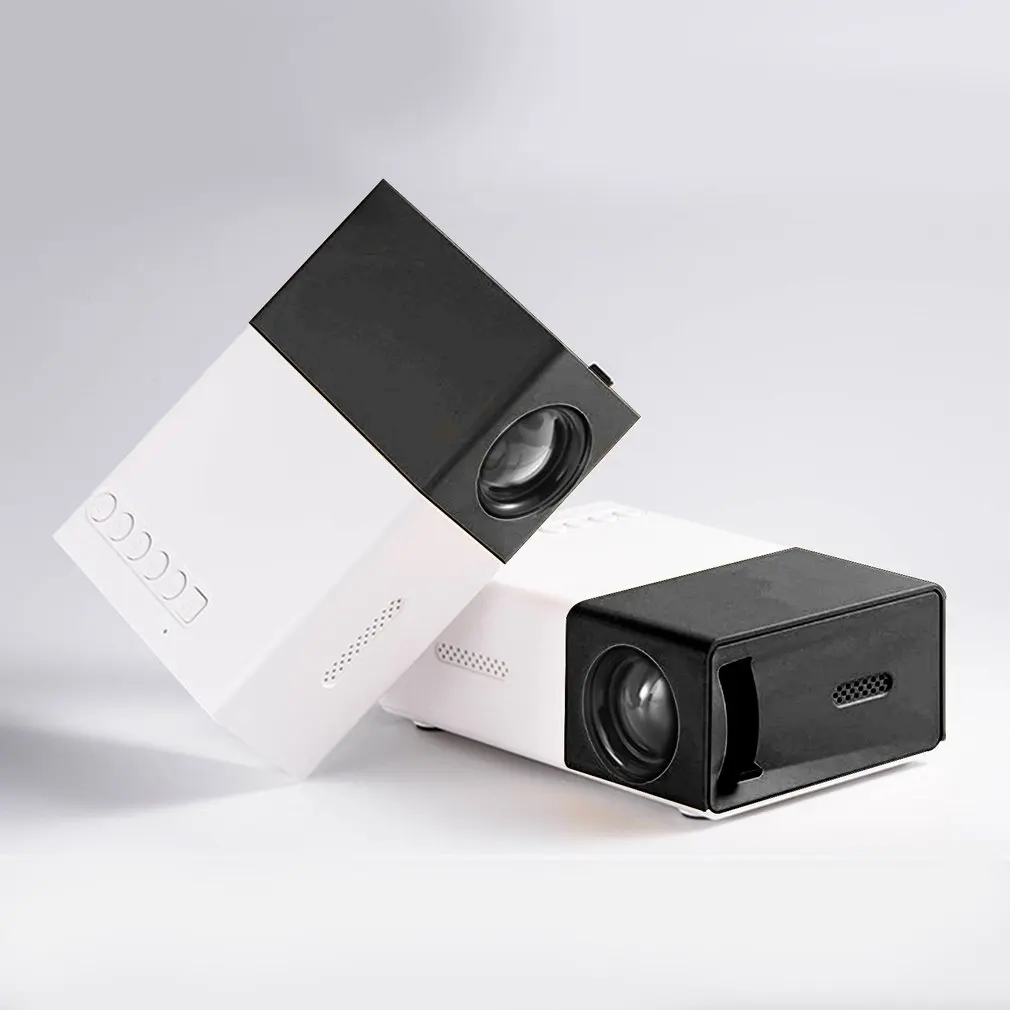 YG300 Portable Projector High Definition 1080P Full HD Projector Multi Interface Home HDMI-Compatible USB Movies AV Projector