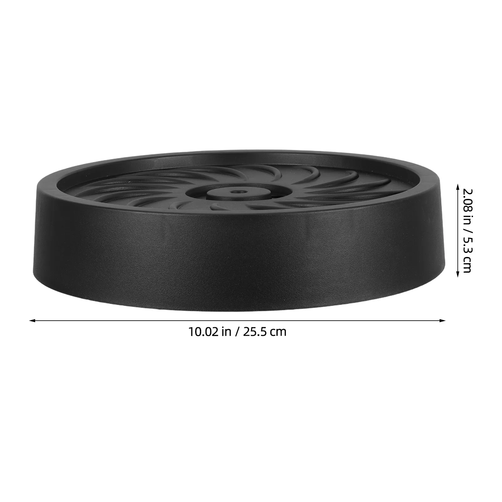 Plant Tray with Wheels Black 8.66 Inch Inner Diameter Round Mobile Flowerpot Caddy Drainage Tray Indoor Outdoor Balcony Heavy