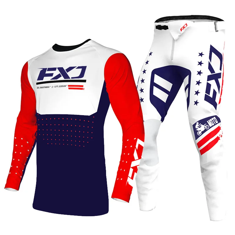 Camisa de motocross calça kits enduro cross racing terno racer gear conjunto fora de estrada mx mtb moto kits masculinos femininos