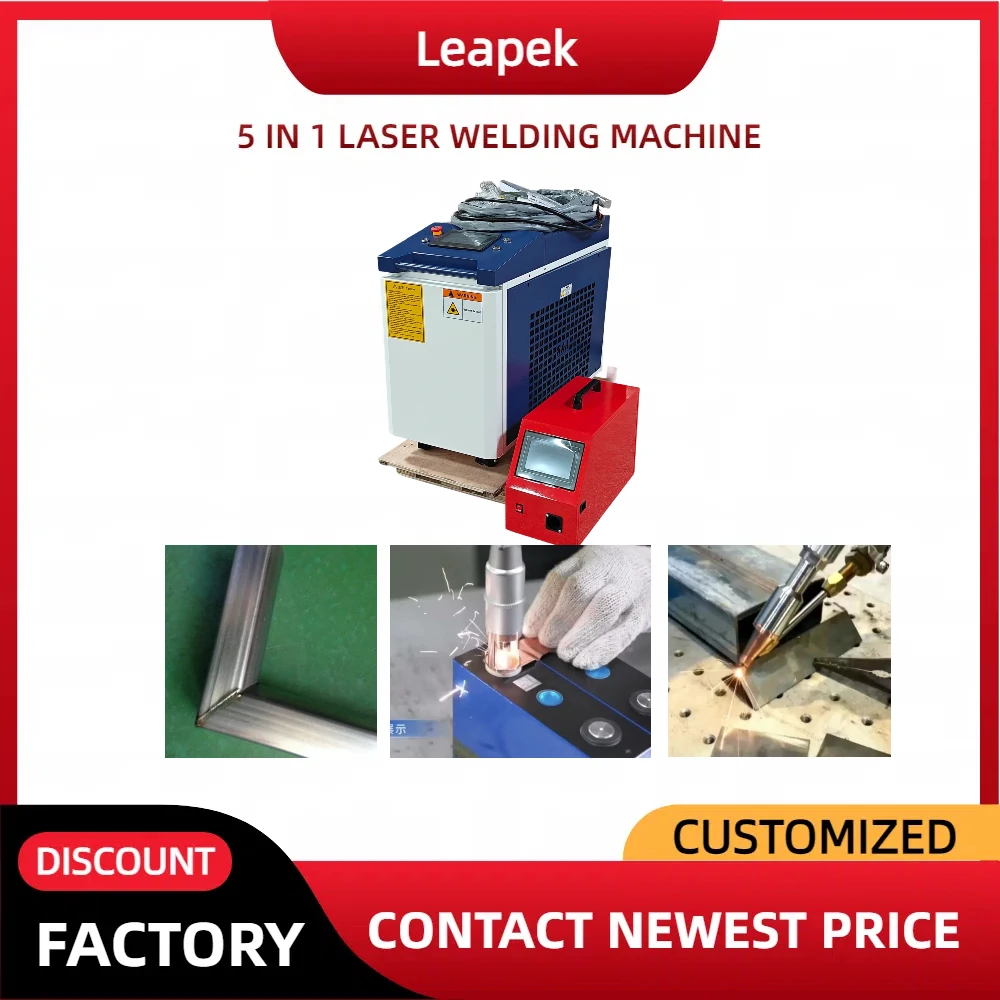 

1000W-3000W Batteries Weld Multifunction 5 in 1 Laser Metal Welding Cleaning Cutting Machine With Relfar Head