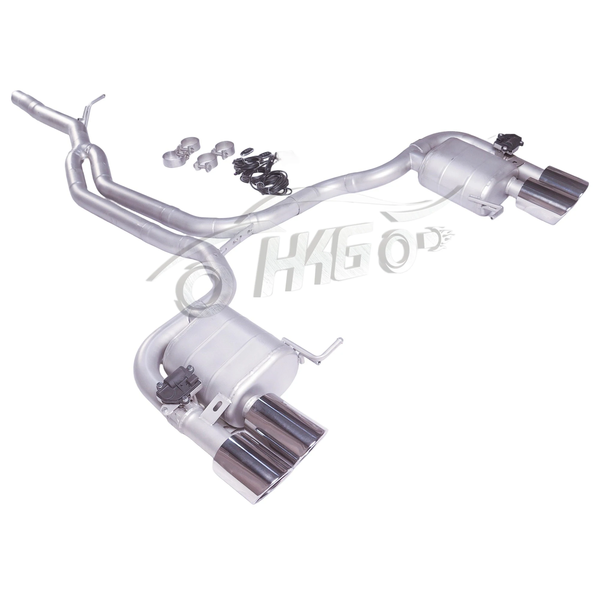 

Exhaust Muffler Catback for 18-24 Porsche macan 2.0T modified HKG with dual valves Stainless Steel Exhaust System