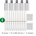 green and 5 charger