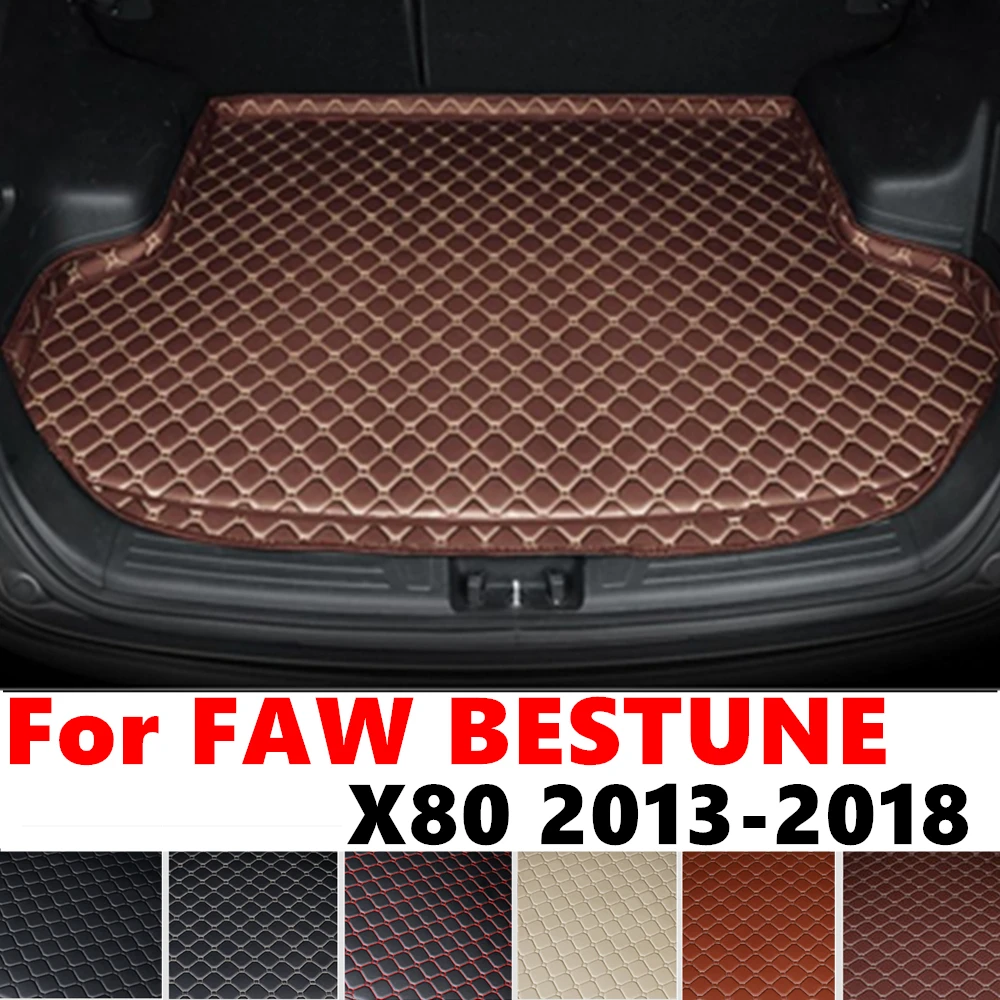 Высокий боковой коврик в багажник автомобиля для FAW BESTUNE X80 2018 2017 2016-2013, поднос для багажника, багажник, задний багажник, аксессуары для интерьера Высокий боковой коврик в багажник автомобиля для FAW BESTUNE X80 2018 2017 2016-2013, поднос для багажника, багажник, задний багажник, аксессуары для интерьера