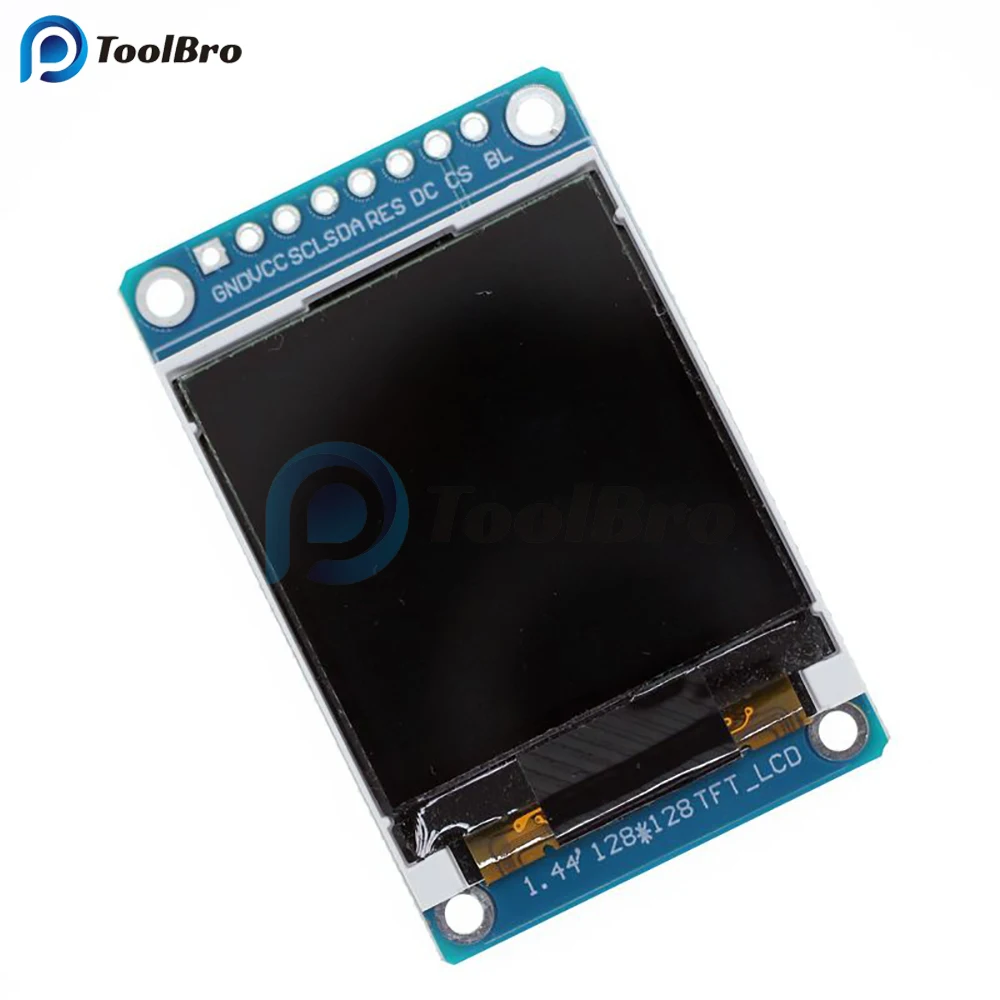 1.44 Inch TFT LCD 65K Color 128x128 Display Screen SPI Serial Port Module ST7735 for Arduino 51 ARM