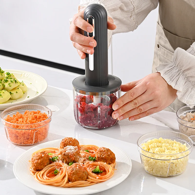 

Home Use Wireless Electric Meat Grinder Mini Garlic Vegetable Chopper Garlic Masher Portable Chopper Baby Food Processor Mixer