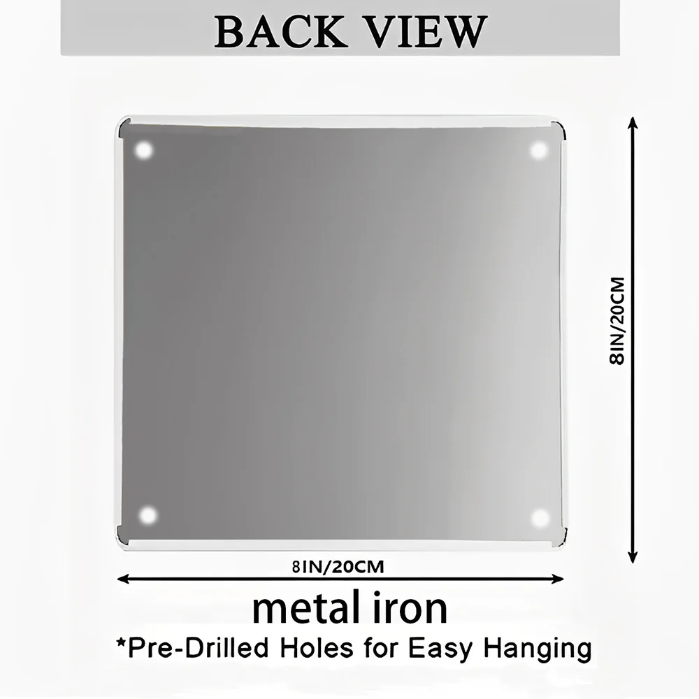 علامة طريق من القصدير المضحكة مقاس 8 × 8 بوصة - ديكور معدني رباعي الأطراف أصفر مع صورة ظلية للديك للحديقة والمنزل #6
