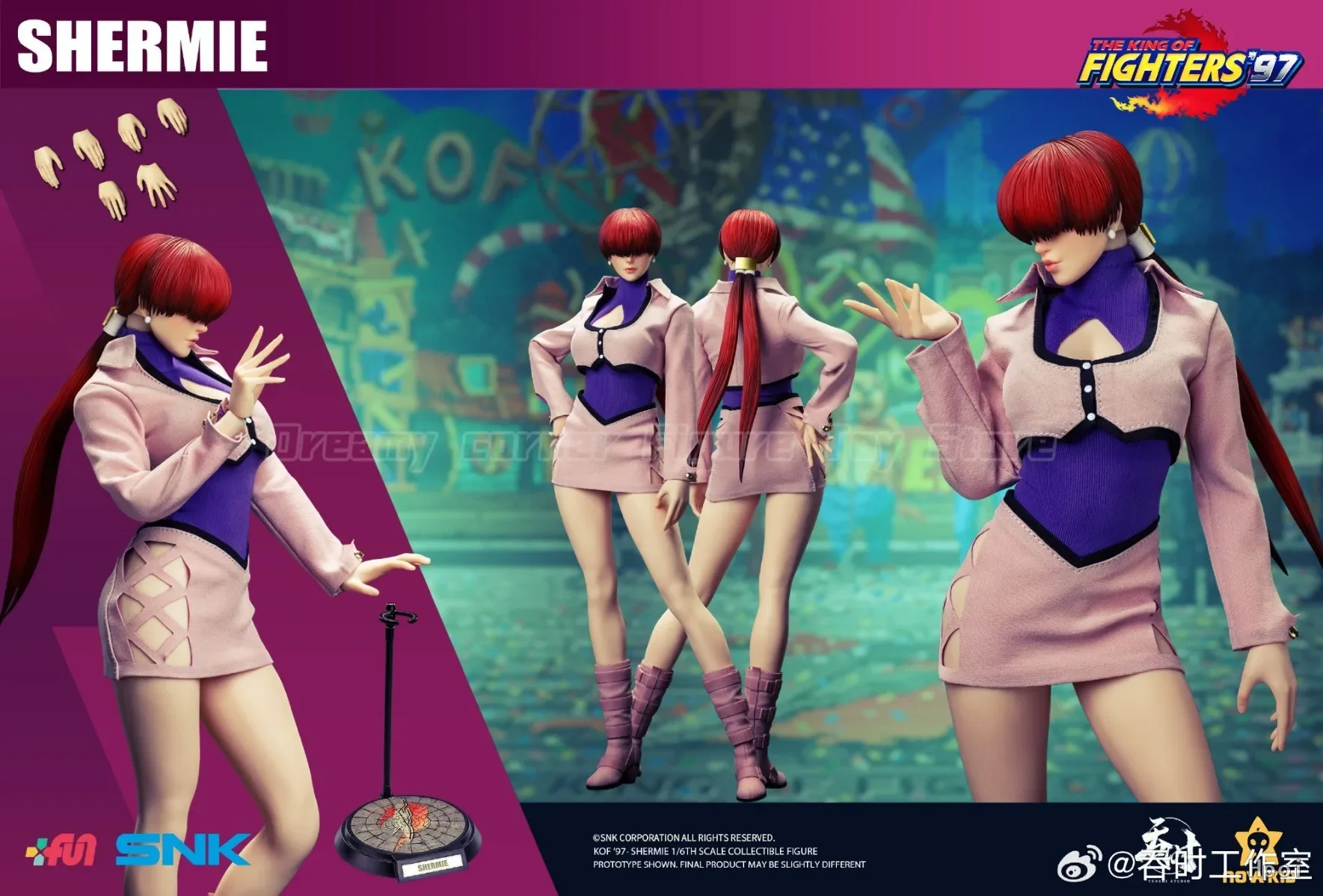 В наличии: Фигурка Шерми из игры THE KING OF FIGHTERS '97 от Tunshi Studio, масштаб 1/6.