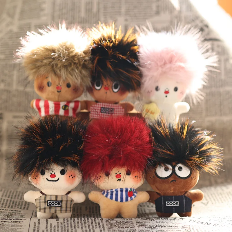 

Cute Fried hair doll plush keychain toy pendant cartoon bag hanging keychain doll doll