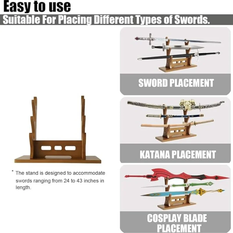 5layers Wooden Sword Shelf Stand Schwert Storage Support Display Reak Japanaese Katana Sabre Rack Holder Organizer House Decor