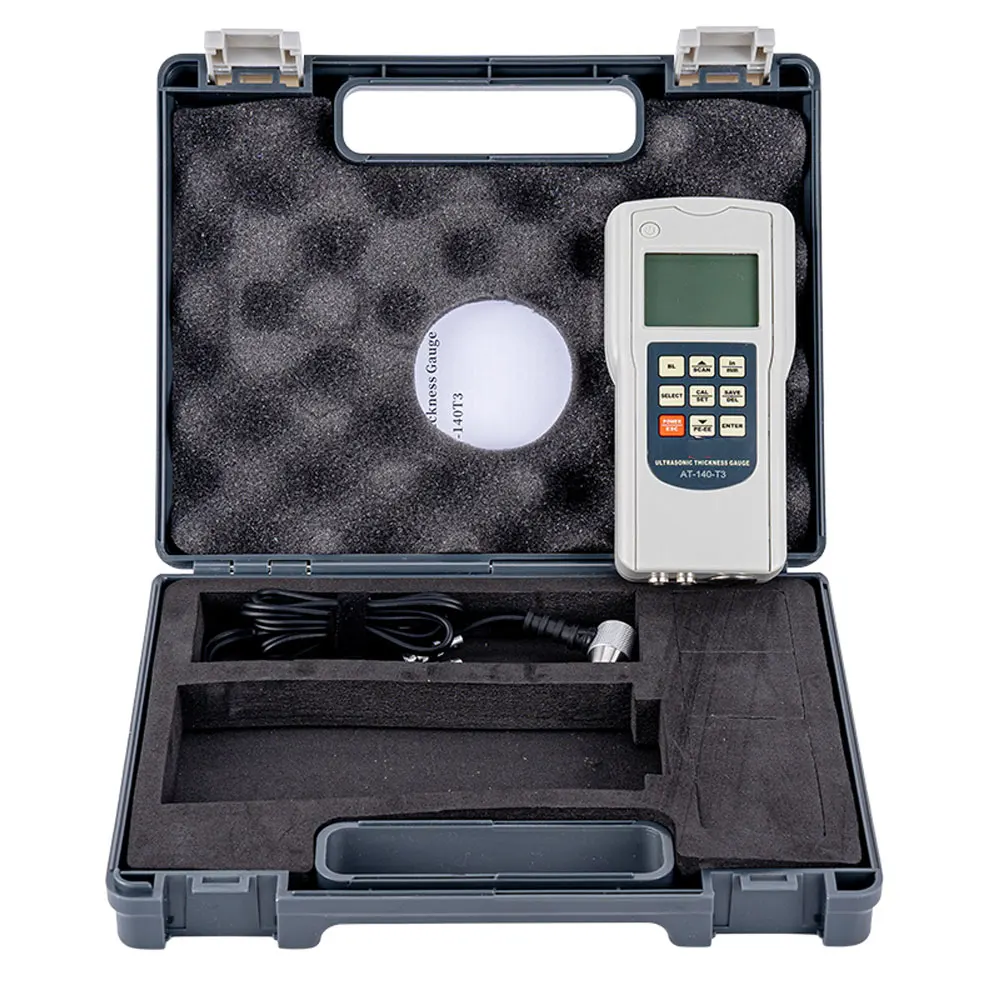 Digital Display Ultrasonic Thickness Gauge LCD AT-140T3 with Backlight Range (1.0-300) mm Thickness Measurement
