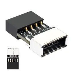 USB- C Motherboard Adapter Chassis Motherboard USB2.0 9PIN Male To TYPE-E Female Adapter TYPE-C Socket 9-pin PH721