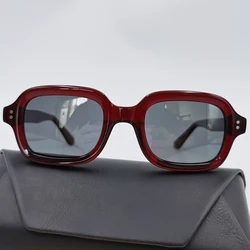 2023 New Vintage damskie okulary przeciwsłoneczne z octanu męskie klasyczne kwadratowe okulary dla kobiet mężczyzna moda ręcznie robione spolaryzowane okulary UV400