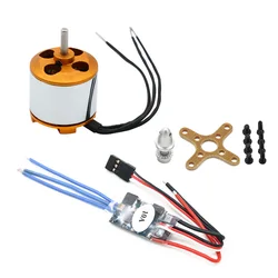 A1510 2200KV 2800KV 13T bezszczotkowy silnik Outrunner z mocowaniem z 10A ESC dla zdalnie sterowanego samolotu KK Quadcopter wyścigowy dron UFO