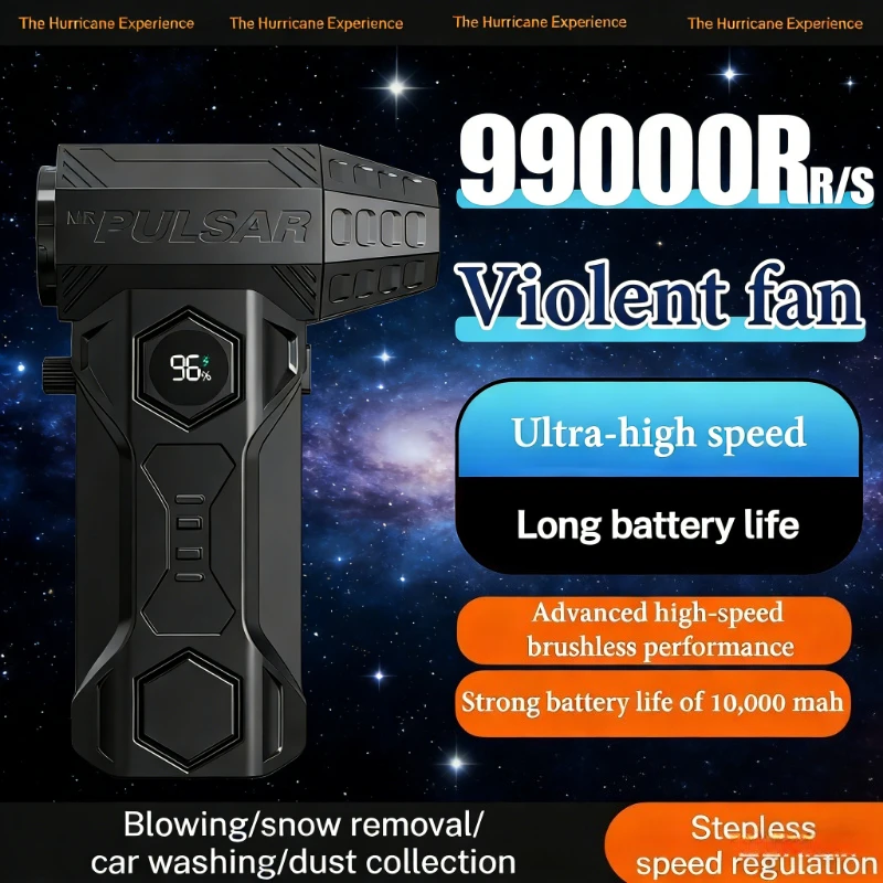 

Мощный портативный турбовентилятор X11 для сжатого воздуха, высоконапорный, для интенсивной очистки, аккумуляторный пылесборник