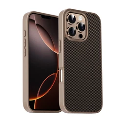 Luxury Shockproof Matte Phone Case For iPhone 17 16 14 11 12 13 15 Pro Max Air 17Pro16Pro Kevlar Carbon Fibre Pattern Back Cover