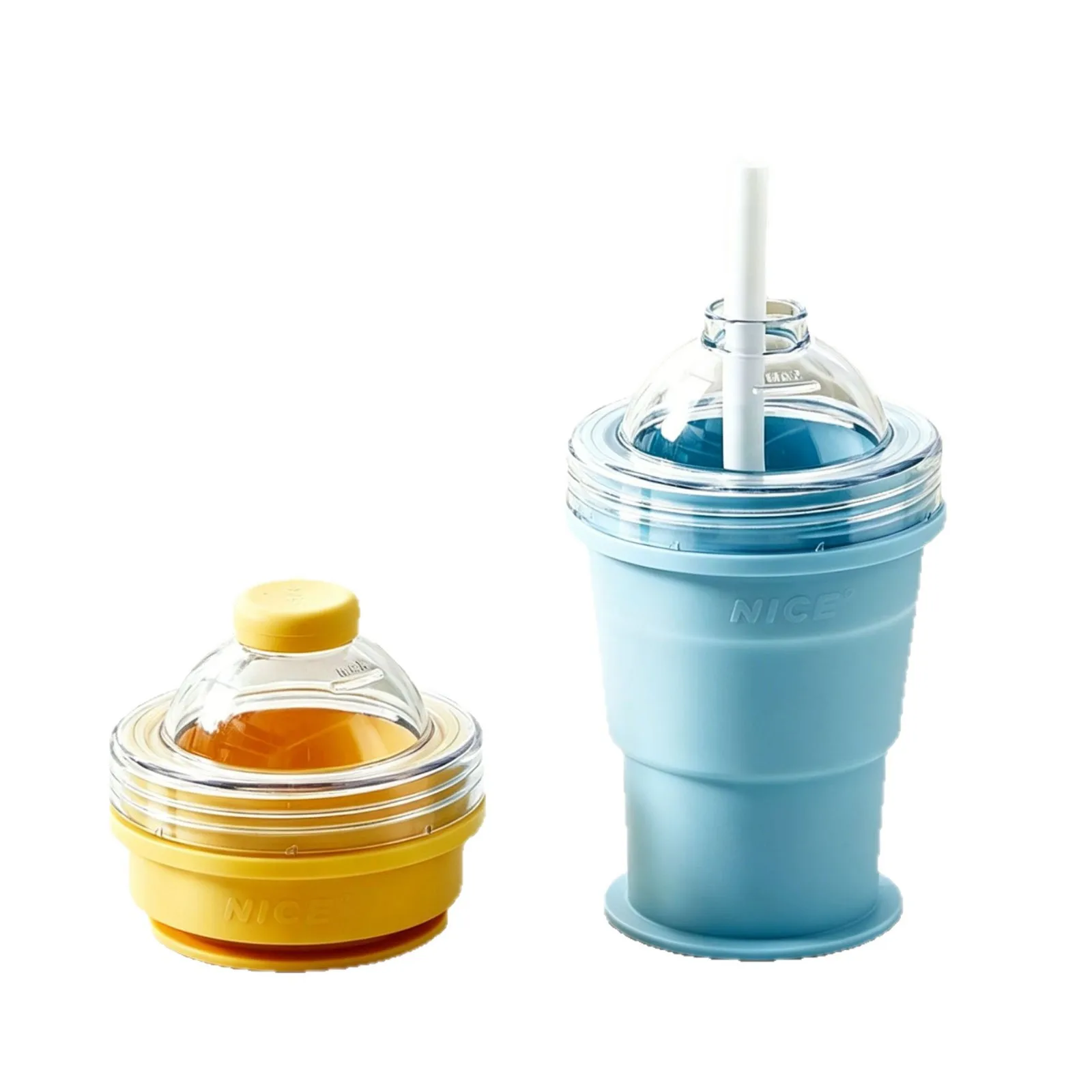 Collapsible Ice Hockey Cup, Food-Grade Silicone Ice Mold