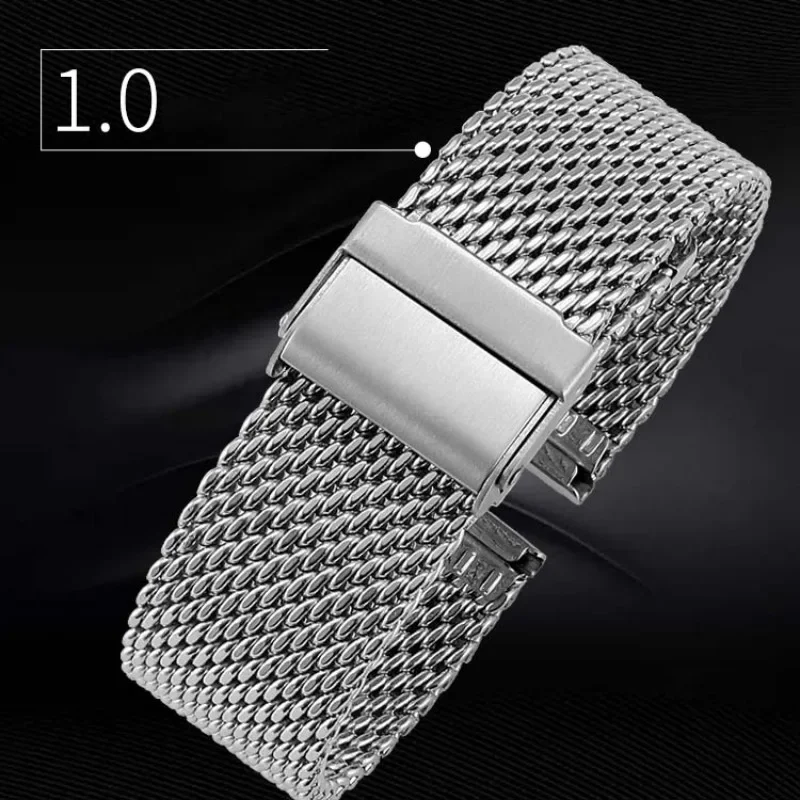 Milanese Strap Stainless Steel Watch Band 18mm 20mm 22mm 24mm Wristband Replacement Strap Watches Accessories 1.0mm 0.6mm Mesh