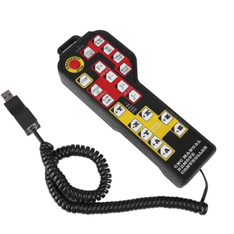 Light Weight CNC For 4 Axis USB Pendant Manual Remote Control JOG Encoder For Mach3 ONLY CNC Controller
