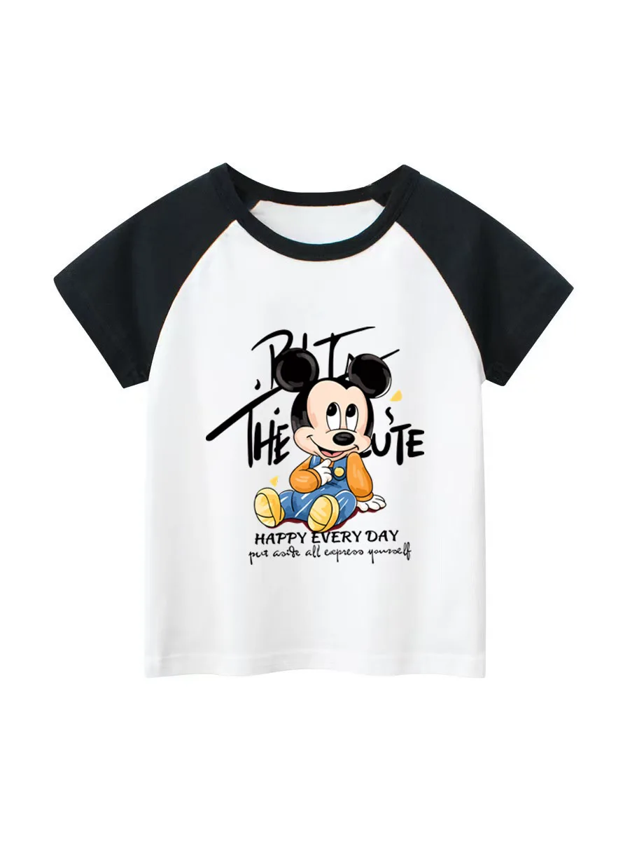 

Disney Cartoon 2025 Trip Mickey Mouse Printed T-shirt Summer Casual Short Sleeve Tops Tees Fashion Clothing Harajuku T Shirt