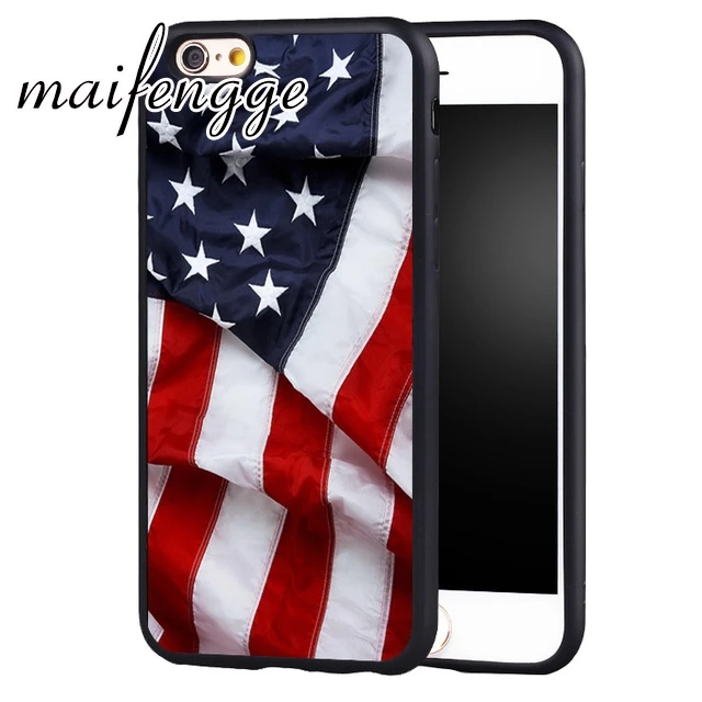 maifengge American USA Flag independence Day Case For iPhone 15 16 14 plus 11 12 13 Pro X XR XS Max