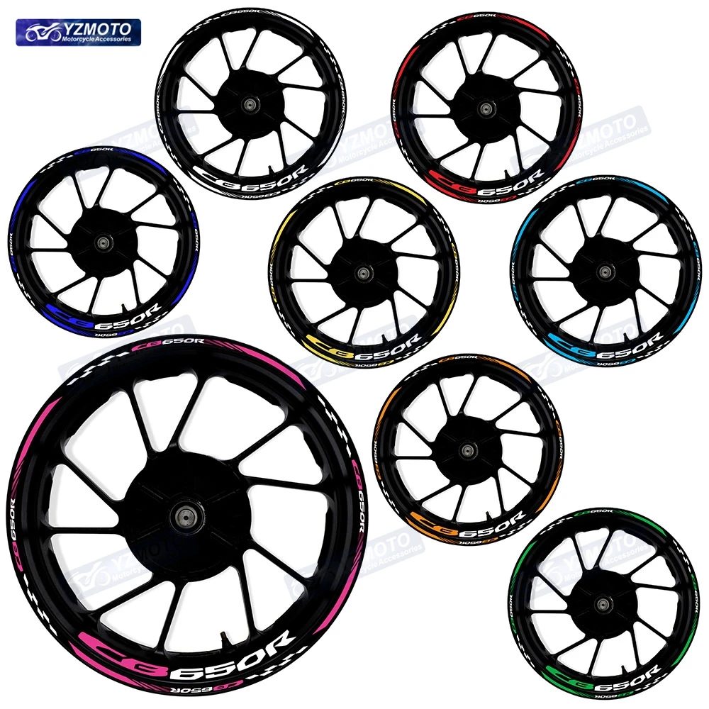 

Для Honda CB650R CB 650 R мотоцикла 17-дюймовая передняя и задняя наклейка на ступицу гоночного колеса, водонепроницаемые светоотражающие наклейки на обод