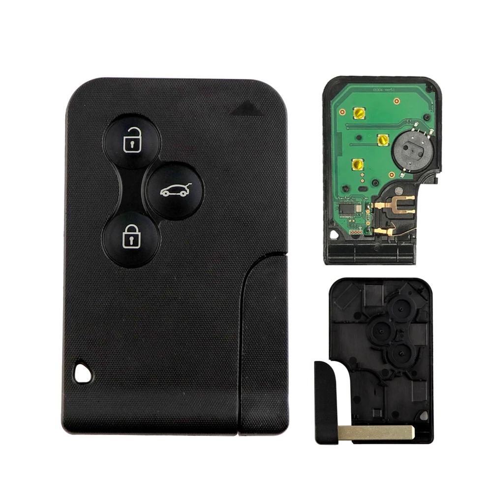 433Mhz Remote Car Key For Renault Megane 2 3 Scenic II Logan Clio Grand 2003 2004 2005 2006 2007 2008 ID46 PCF7947 Chip No Logo