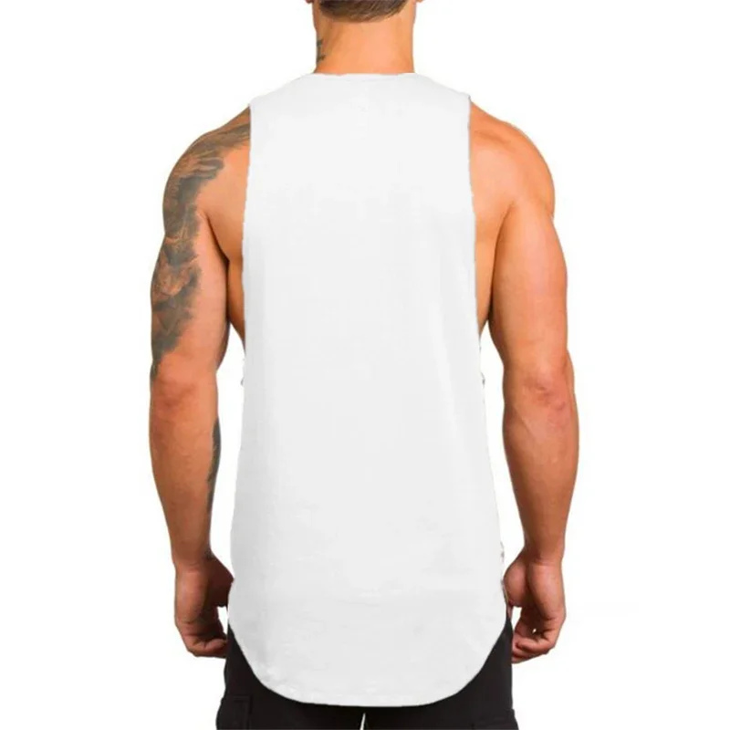 Summer Cotton Breathable Workout Tank Tops Mens Bodybuilding Muscle Sleeveless Shirt Casual Fashion Clothing Gym Fitness Vests