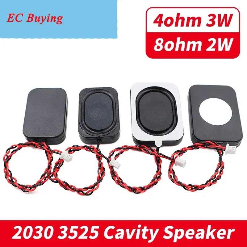 1Pcs 4 8 Ohm 3W 4Ohm 2W Mini Portable Audio Speakers 2030 3525 TV LED Cavity Sound Speaker DIY Home Theater Music Loudspeaker