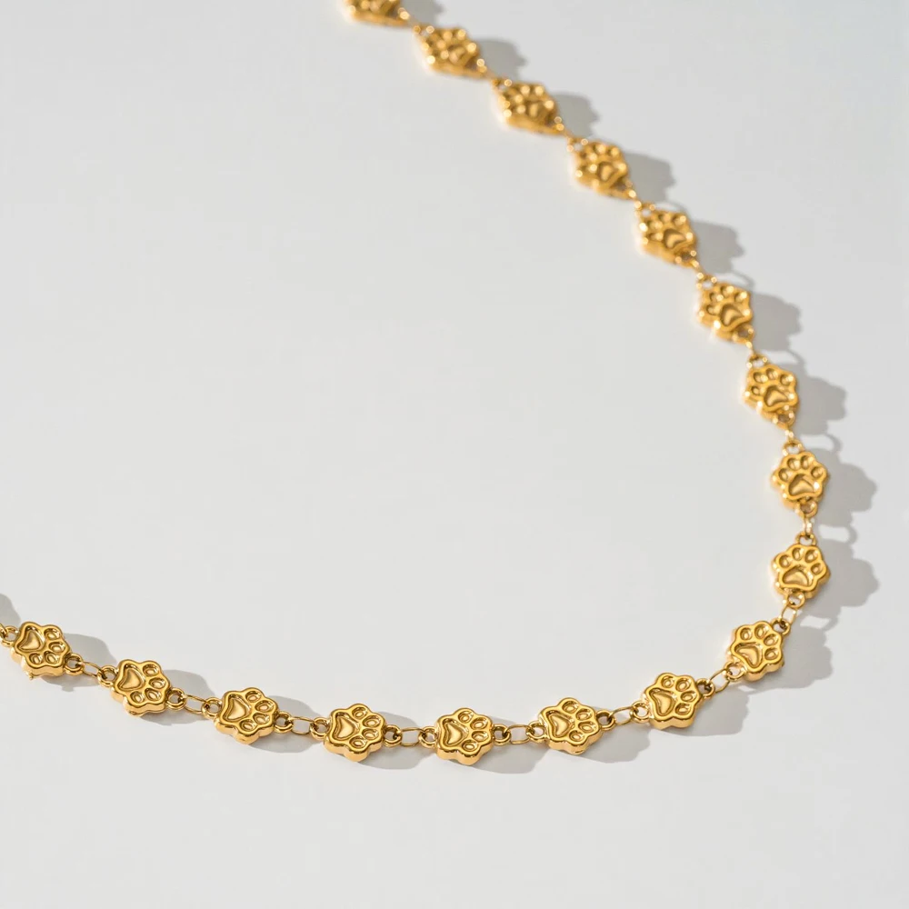 1M Edelstahl-Ketten mit Ästen, Blumen, Schleifen, Kirschen, Pfoten, vergoldete Gliederkette für DIY-Halsketten, Armbänder und Schmuckherstellung – Detail 6
