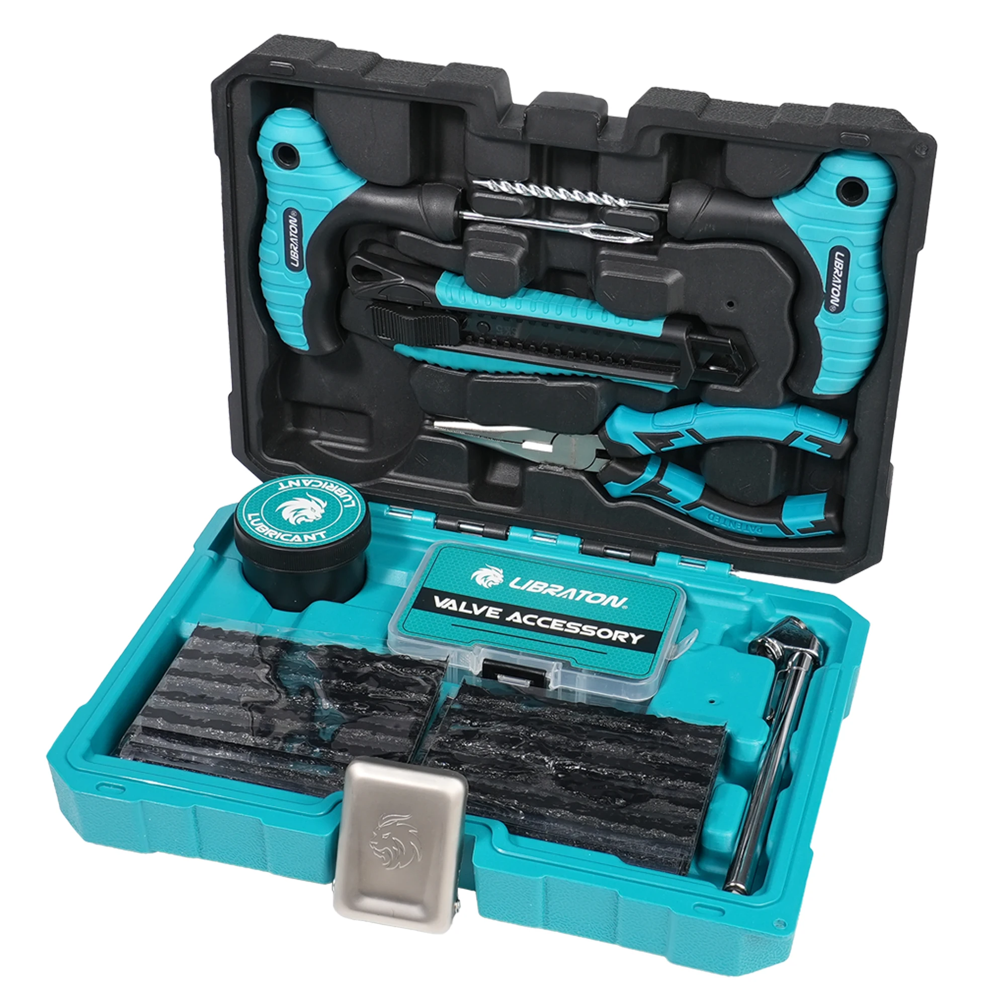 

Libraton 78PCS Tire Repair Kit Heavy Duty Professional Tire Plug Kit Repair Tools For Fix Car, Motorcycle, SUV, Truck Tire Plug