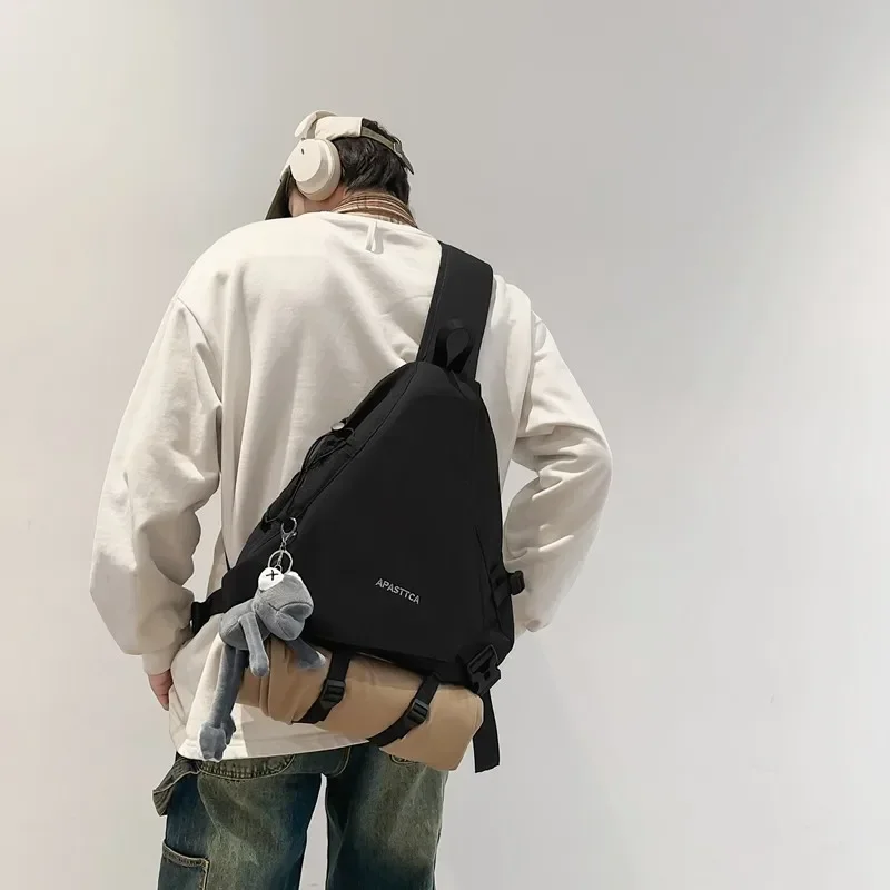 Large Capacity  2024 New Chest Bag Men\'s Crossbody Bag Multi Functional Casual One Shoulder Backpack Couple Style Bolsa