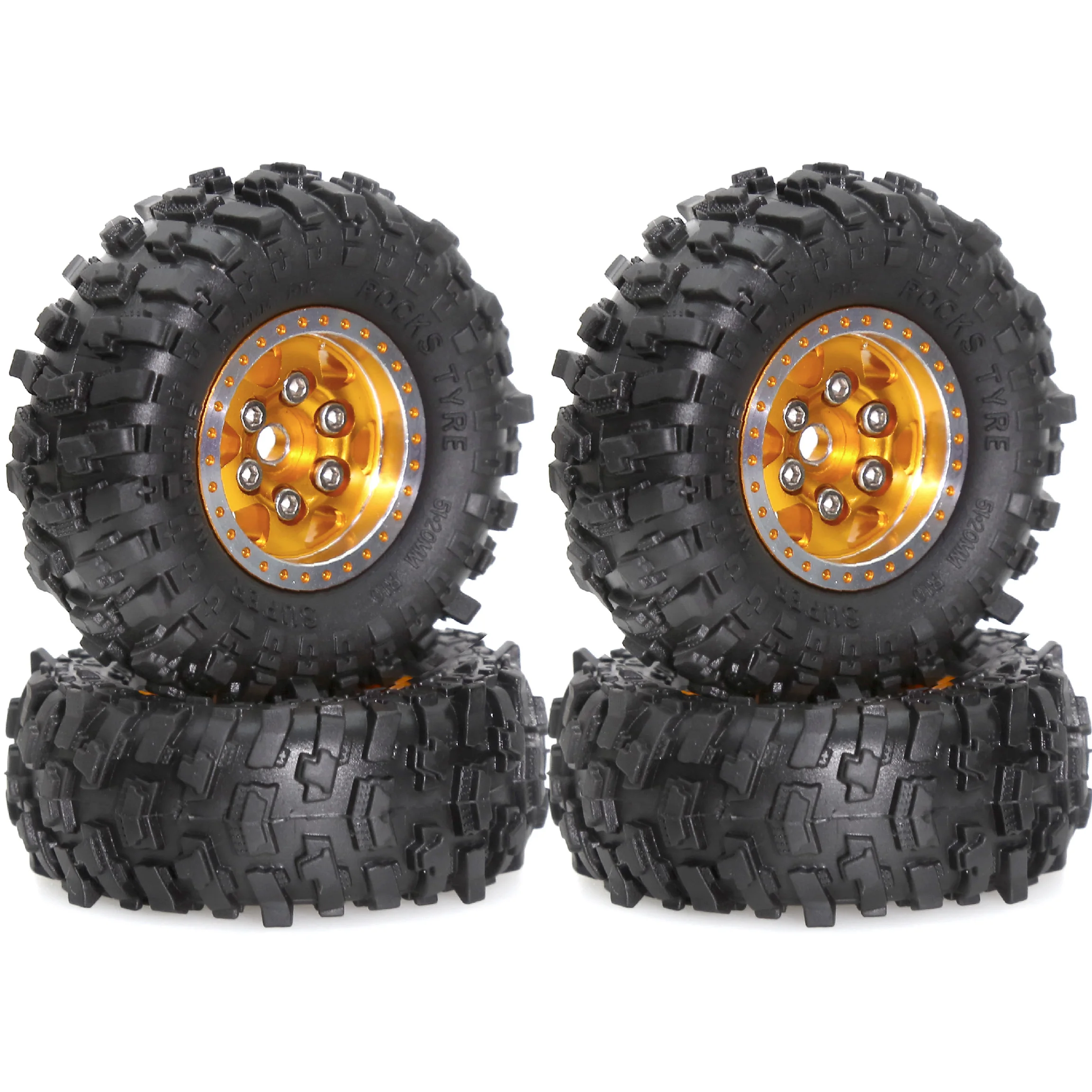 

1,0 комплект колес с бусинами, обод из алюминиевого сплава для TRX4M SCX24 FCX24 AX24 1/24 1/18 RC гусеничный автомобиль