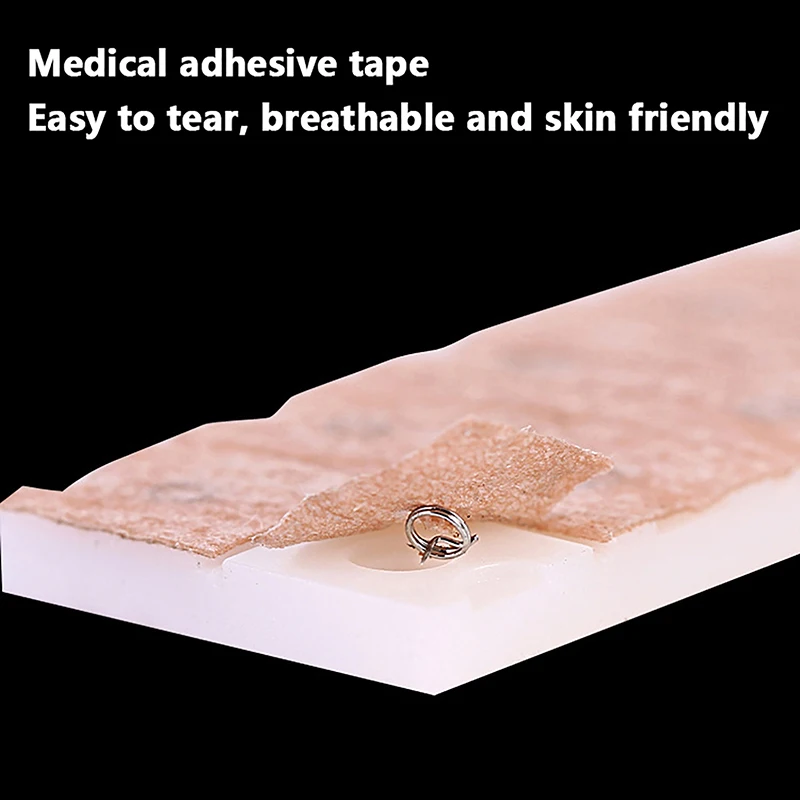 100Pcs/box Disposable Press Needle Ear Seeds Acupuncture Vaccaria Plaster Needles Multi-Condition Ears Seed Acupressure Kit