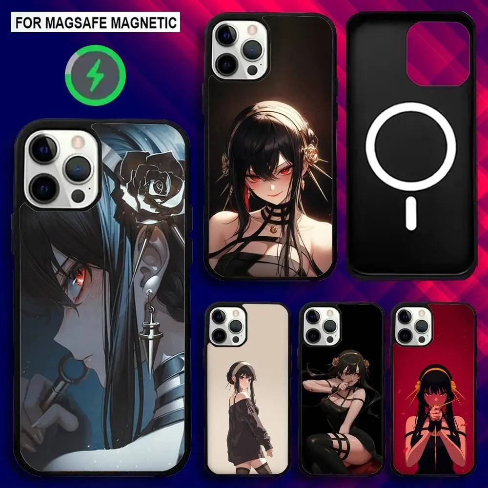 

Anime Y-Yor F-Forger Phone Case For iPhone 17,16,15,14,13,12,11,Pro,Max,Plus,Mini,SE4,E Magnetic Magsafe Wireless Charging