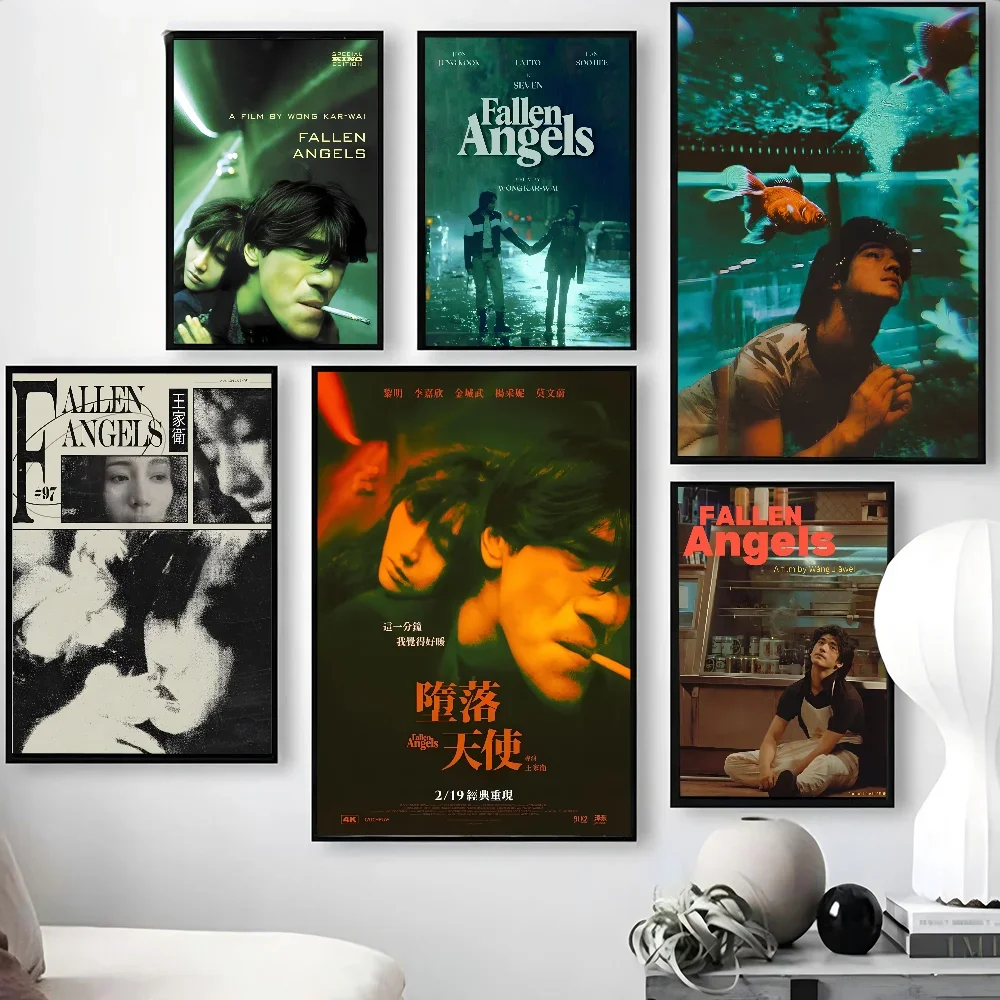 Anges déchus (1995) Wong Kar Wai série toile affiche de film affiche papier impression maison salon chambre entrée Bar café Art