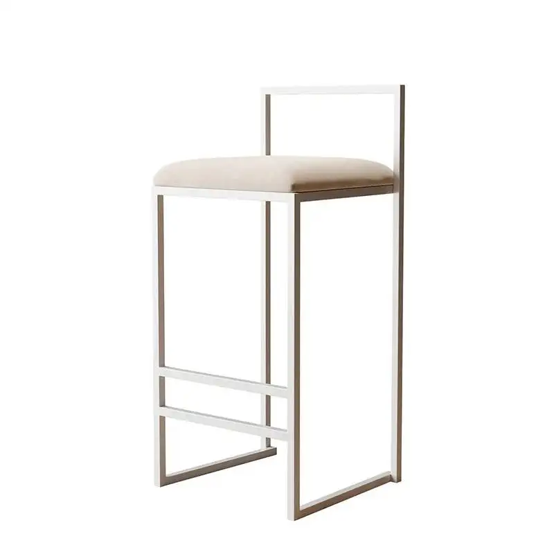 Modern Dining Bar Chairs Kitchen Luxury Make Up High Bar Chairs Reception Desk Taburete De Cocina Alto Home Furniture YY50BC
