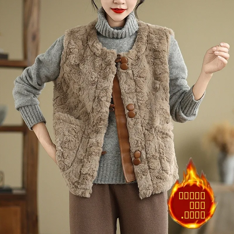 الخريف الشتاء فضفاضة خفيفة الوزن الدفء Svel كبيرة الحجم المرأة سترة معطف تخفيف Sle جولة Ne زر واحد لون نقي #3